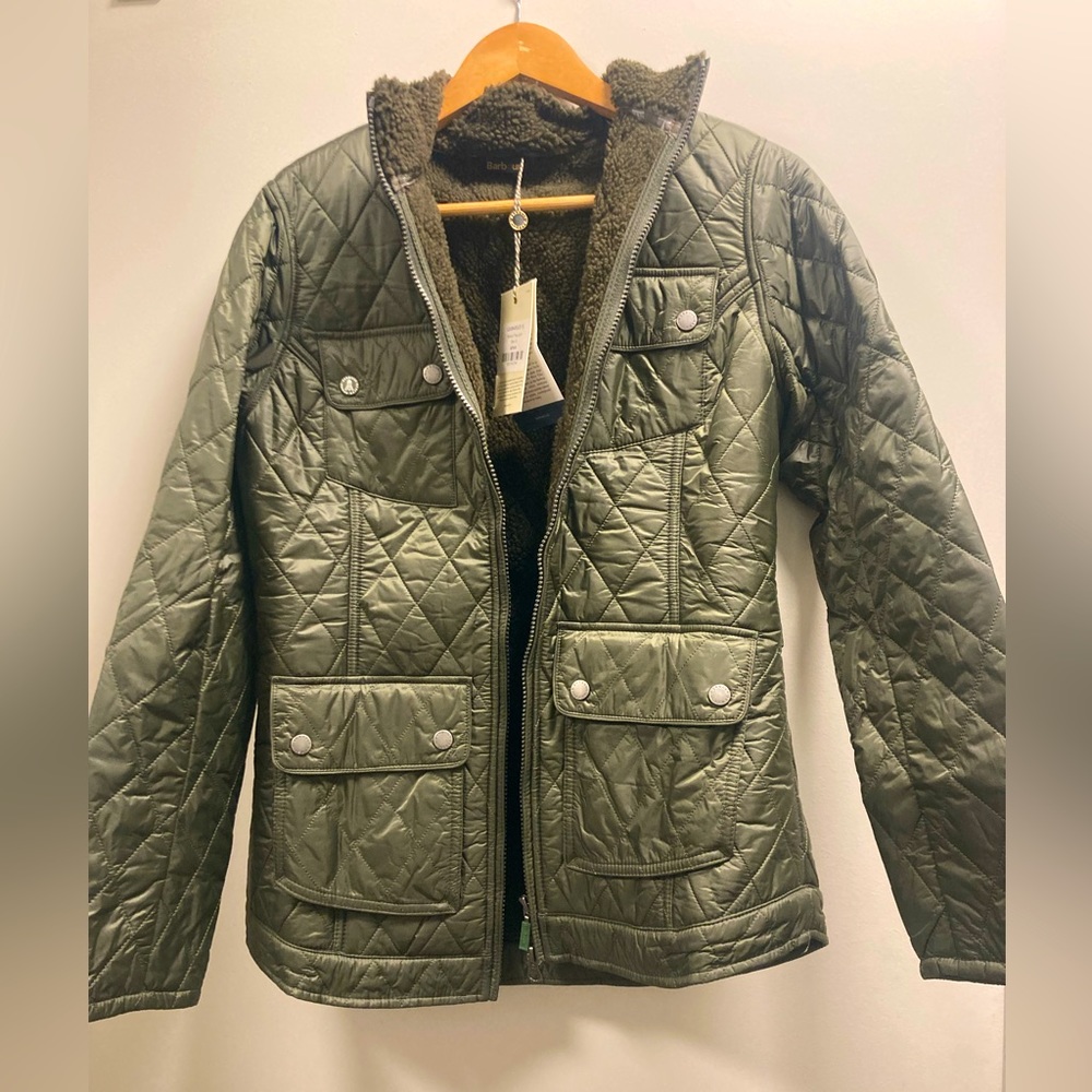 Barbour Filey Quilt Jacket- Olive- New With Tags